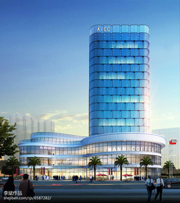 龙城大街建筑外立面装饰-装修设计效果图-谋设计师作品-设计本
