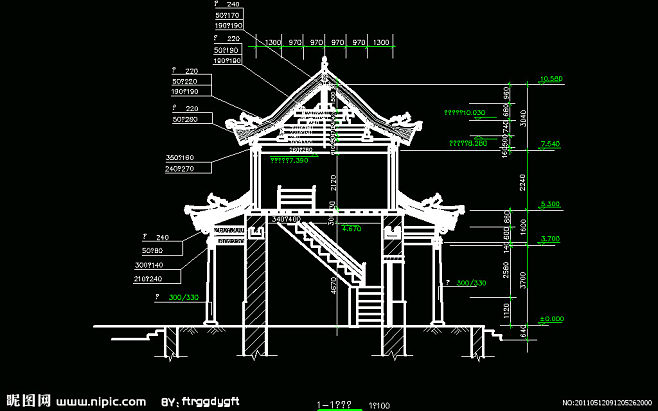 CAD图纸平面图素材装修装饰施工图平面图室内设计古建筑廊架景观长廊花架棚架廊架凉亭重檐古堡仿古古典古庙八角亭古塔水榭牌楼古庙